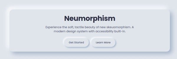 Neumorphism Aesthetic